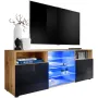 TV-Schrank Urbino, Schwarz/Wotan - 4